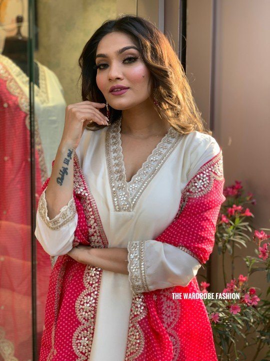 Bandhej plus size dress