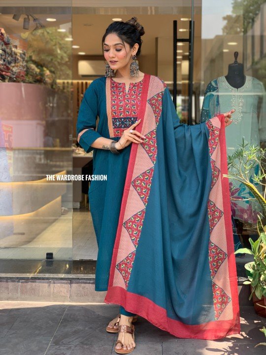 Peacock Handloom Dress