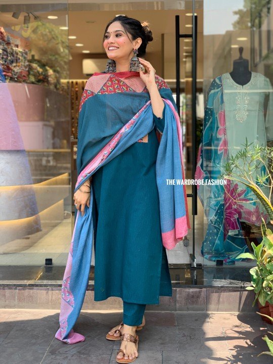 Peacock Handloom Dress