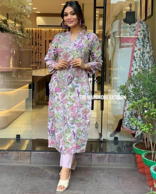 Lavender Floral Dress