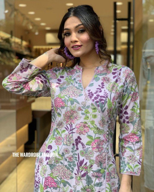 Lavender Floral Dress