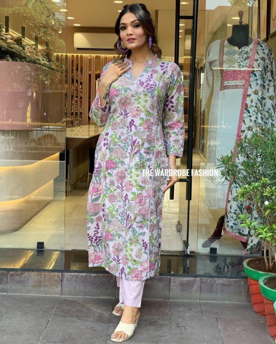 Lavender Floral Dress