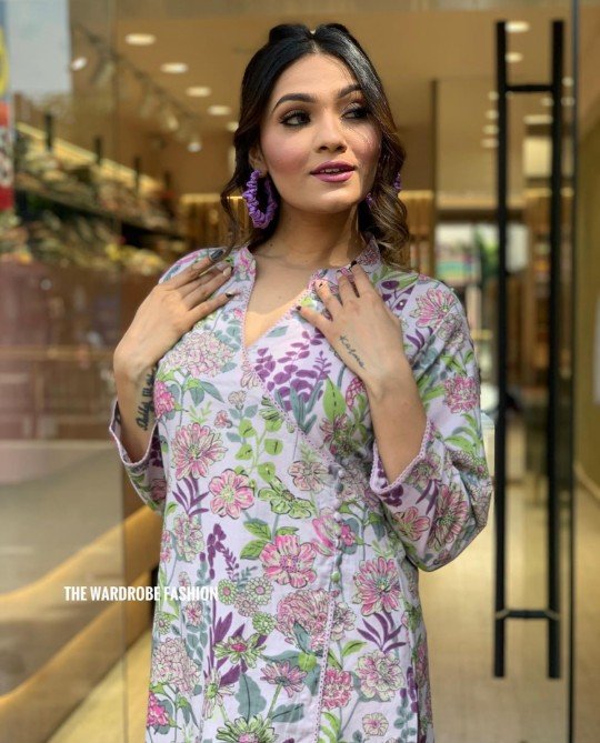 Lavender Floral Dress