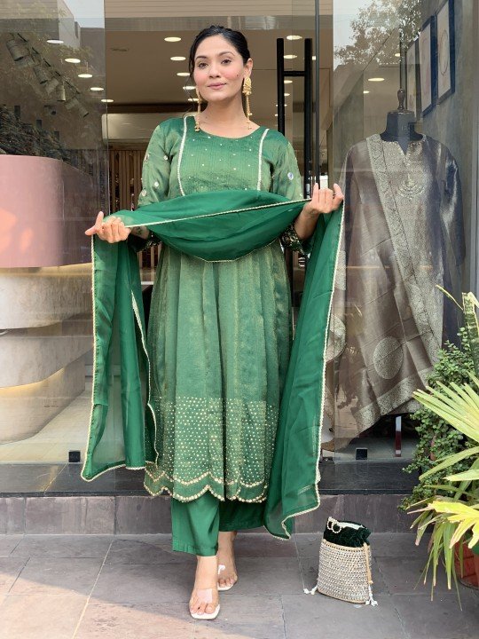 Greenish mirror viral dress