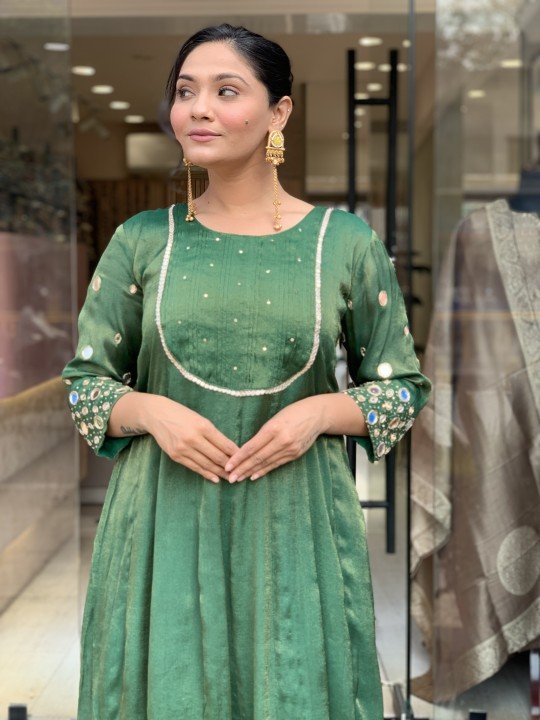 Greenish mirror viral dress