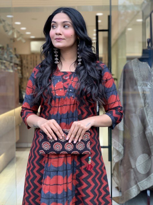 Best zigzag combination dress