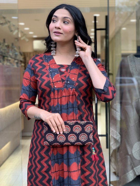 Best zigzag combination dress