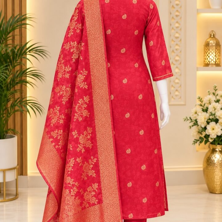 PREMIUM TISSUE SHIMMER JAQUARD FESTIVE KURTA